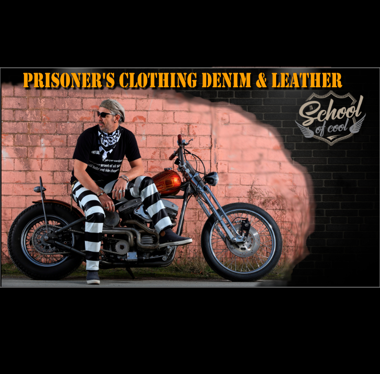prisoner's clothing demim leather