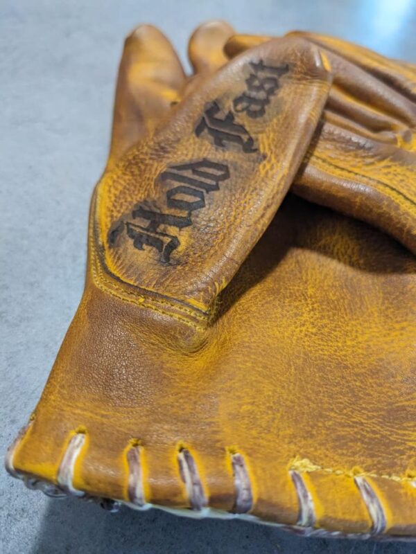 Gants moto-cuir-vintage-old school-holdfast-jaunes-rétro-France