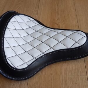 SELLE SOLO CUIR VINTAGE « WHITE DIAMONDS »